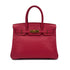 HERMES BIRKIN 30 ROUGE VIF COUCHVEL HAND BAG □D GHW 90293010 - PURPOSE