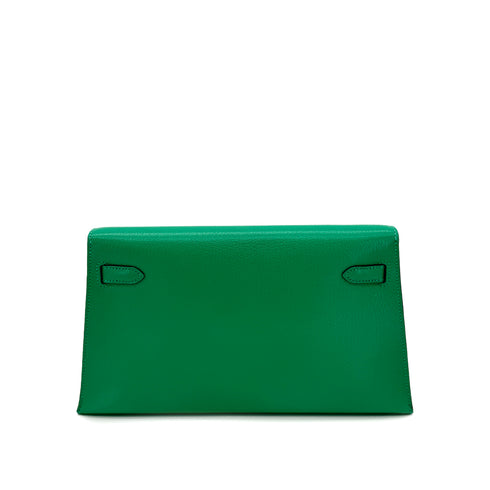 HERMES KELLY ELAN MINT CHEVRE CHAMKILA CLUTCH SHOULDER BAG W GHW 90293011 - PURPOSE