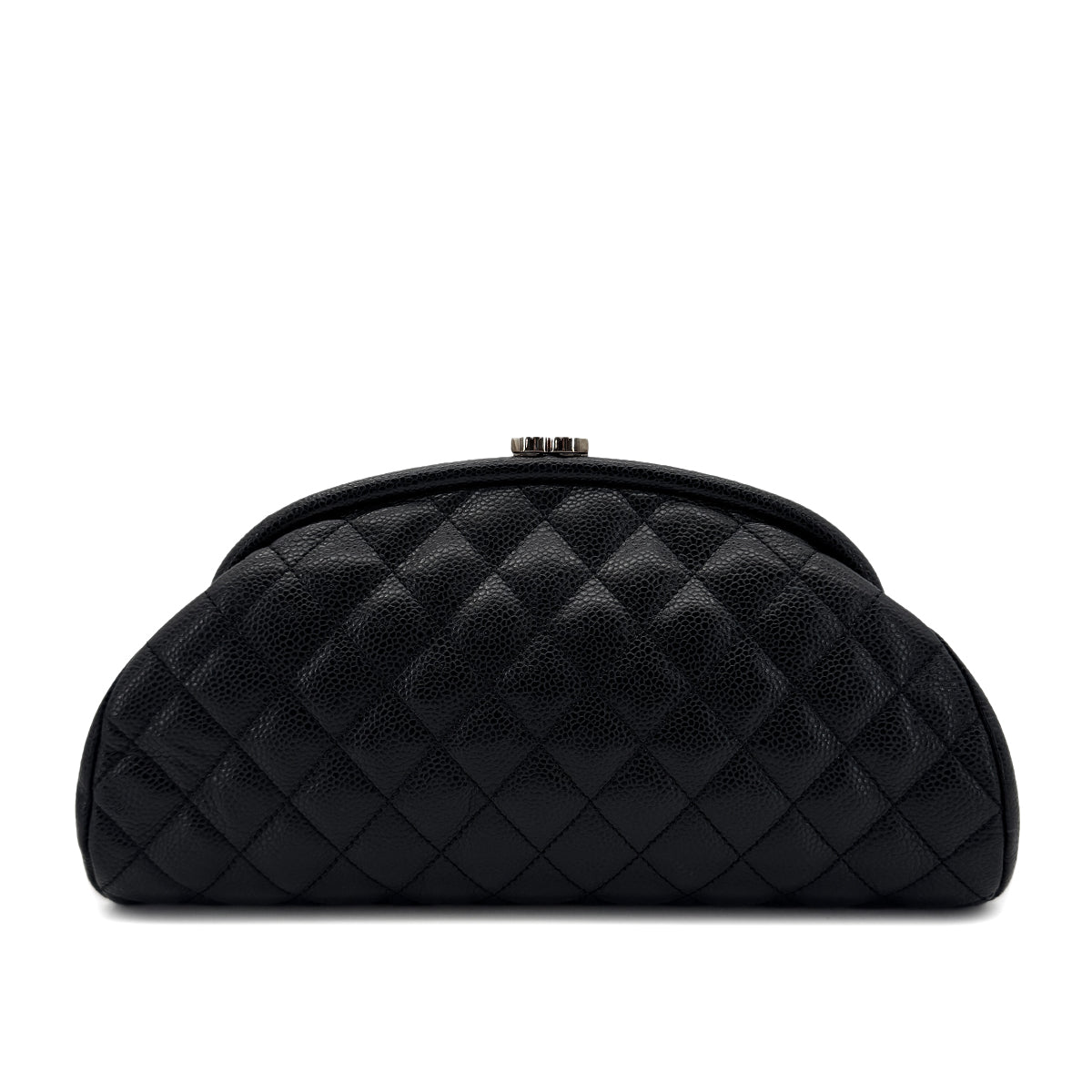 CHANEL MATELASSE CLUTCH BAG BLACK CAVIAR SKIN 90293014