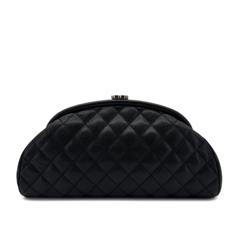 CHANEL MATELASSE CLUTCH BAG BLACK CAVIAR SKIN 90293014 - PURPOSE