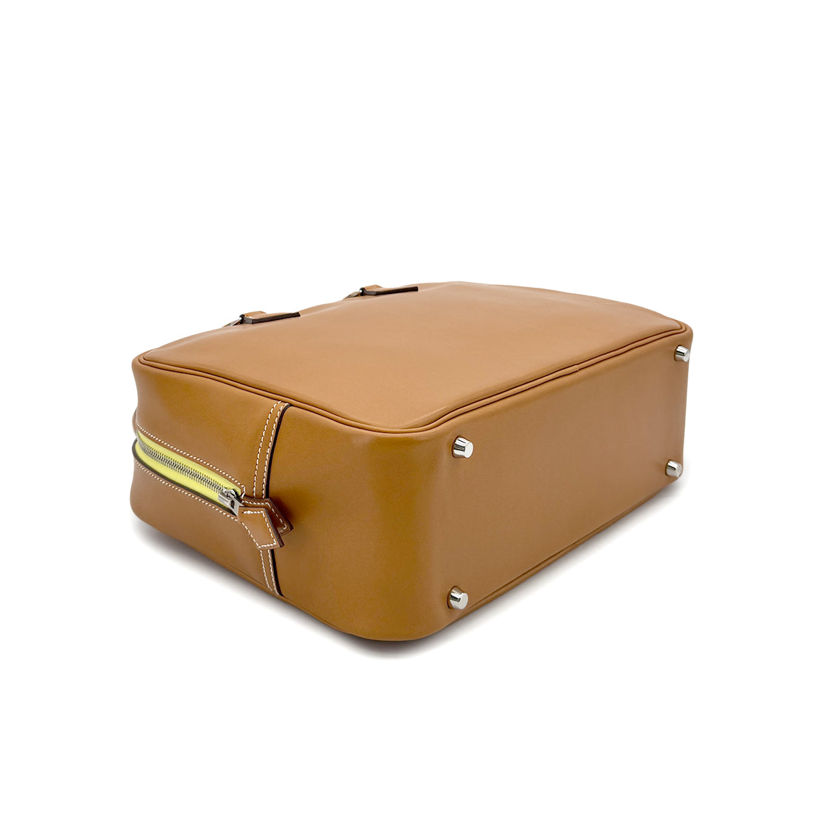 HERMES PLUME 32 VERSO NATURAL LIME VEAU BUTLER CHEVRE □R 90293021