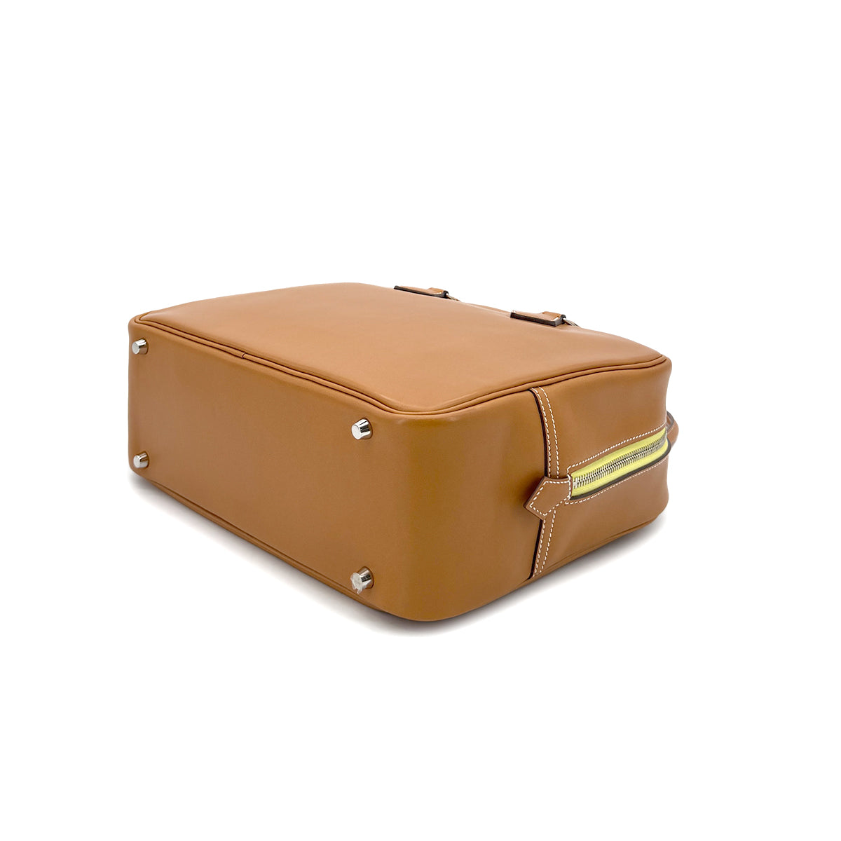 HERMES PLUME 32 VERSO NATURAL LIME VEAU BUTLER CHEVRE □R 90293021