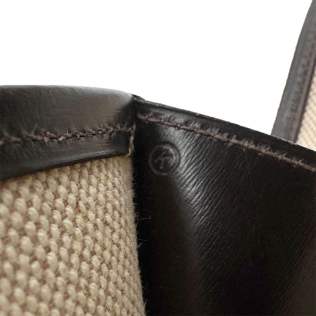HERMES JIGE GM EBENE BOXCALF CLUTCH BAG 〇K 90293024