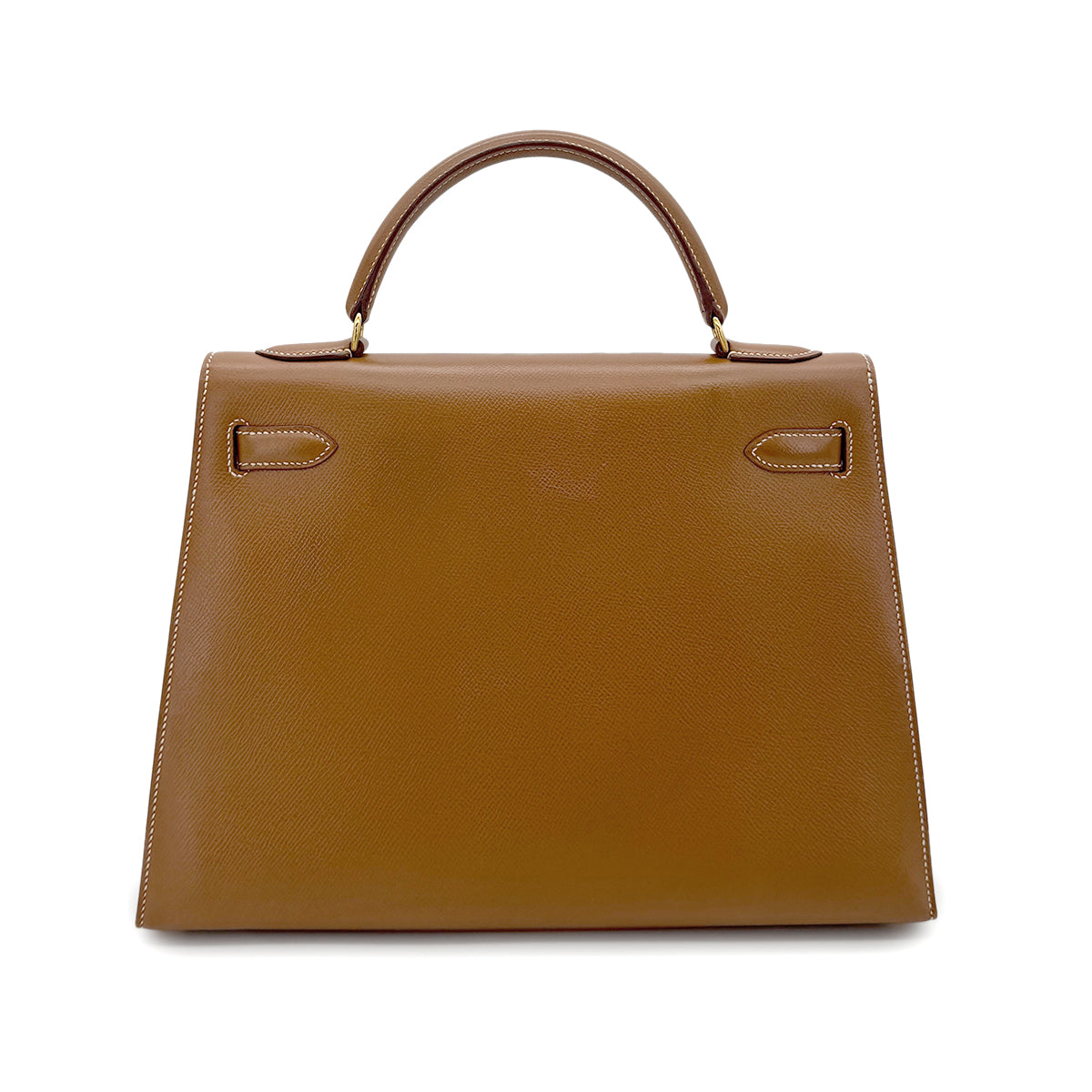 HERMES KELLY 32 SELLIER GOLD COUCHEVEL HAND SHOULDER BAG 〇Y GHW 90293255