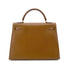 HERMES KELLY 32 SELLIER GOLD COUCHEVEL HAND SHOULDER BAG 〇Y GHW 90293255 - PURPOSE