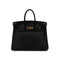 HERMES BIRKIN 25 BLACK TOGO HAND BAG □P GHW 90293283 - PURPOSE