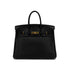 HERMES BIRKIN 25 BLACK TOGO HAND BAG □P GHW 90293283 - PURPOSE