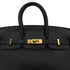 HERMES BIRKIN 25 BLACK TOGO HAND BAG □P GHW 90293283 - PURPOSE