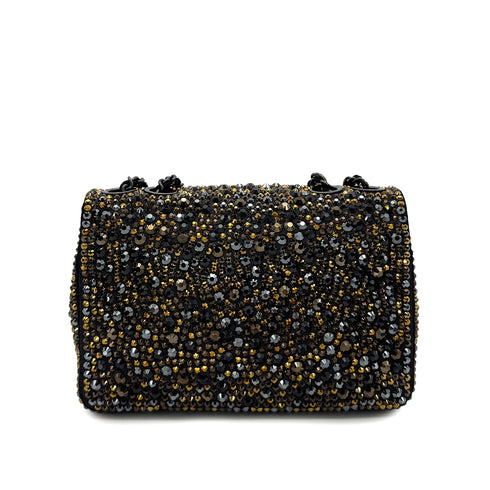 CHANEL BIJOU CHAIN SHOULDER BAG BLACK GOAT SKIN 90293284