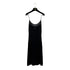 CHANEL SLEEVELESS KNIT DRESS COCOMARK BLACK RAYON COTTON 40 01P RTW 90293286