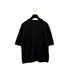 CHANEL VINTAGE KNIT SHORT SLEEVE GOWN TOPS COCO BUTTON BLACK COTTON 40 96P RTW 90293288