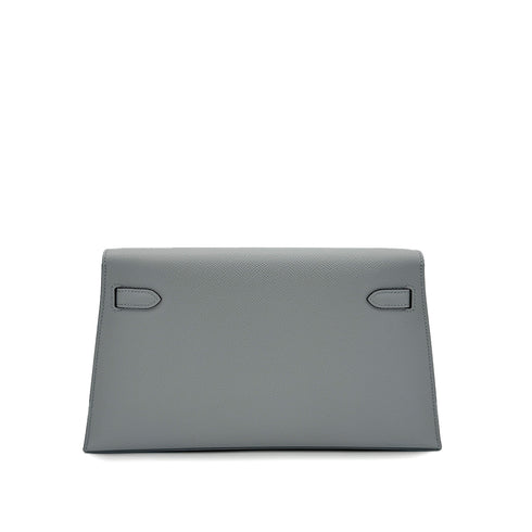 HERMES KELLY ELAN GRIS MOUETTE EPSOM CLUTCH SHOULDER BAG K GHW 90293292 - PURPOSE