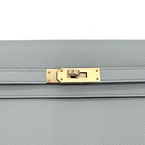 HERMES KELLY ELAN GRIS MOUETTE EPSOM CLUTCH SHOULDER BAG K GHW 90293292 - PURPOSE