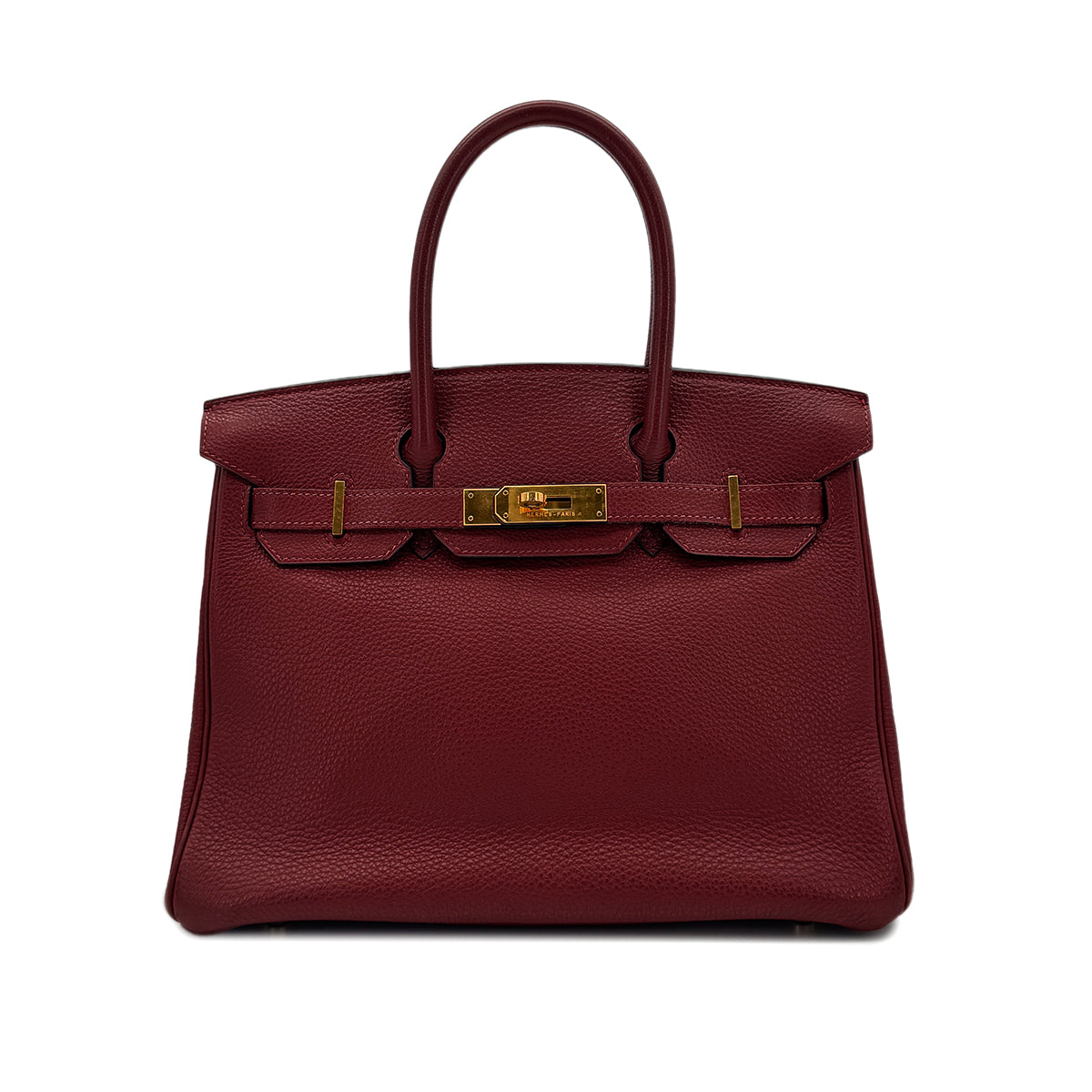HERMES BIRKIN 30 ROUGE H TOGO HAND BAG □E GHW 90293293