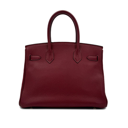 HERMES BIRKIN 30 ROUGE H TOGO HAND BAG □E GHW 90293293 - PURPOSE