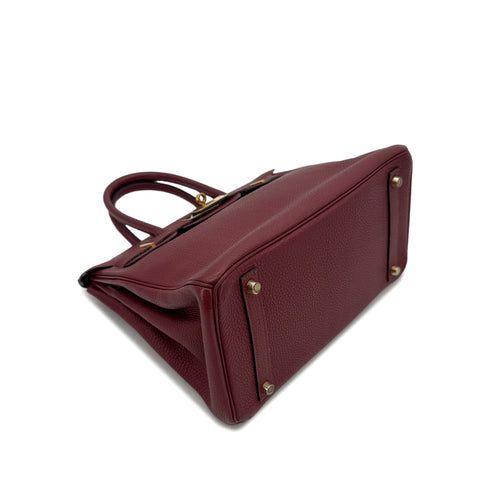 HERMES BIRKIN 30 ROUGE H TOGO HAND BAG □E GHW 90293293 - PURPOSE