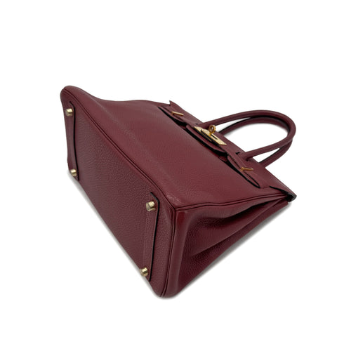 HERMES BIRKIN 30 ROUGE H TOGO HAND BAG □E GHW 90293293 - PURPOSE