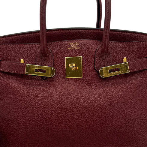 HERMES BIRKIN 30 ROUGE H TOGO HAND BAG □E GHW 90293293 - PURPOSE