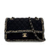 CHANEL MATELASSE CHAIN SHOULDER BAG BLACK CANVAS TWEED 90293294 - PURPOSE