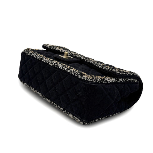 CHANEL MATELASSE CHAIN SHOULDER BAG BLACK CANVAS TWEED 90293294 - PURPOSE