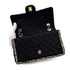 CHANEL MATELASSE CHAIN SHOULDER BAG BLACK CANVAS TWEED 90293294 - PURPOSE