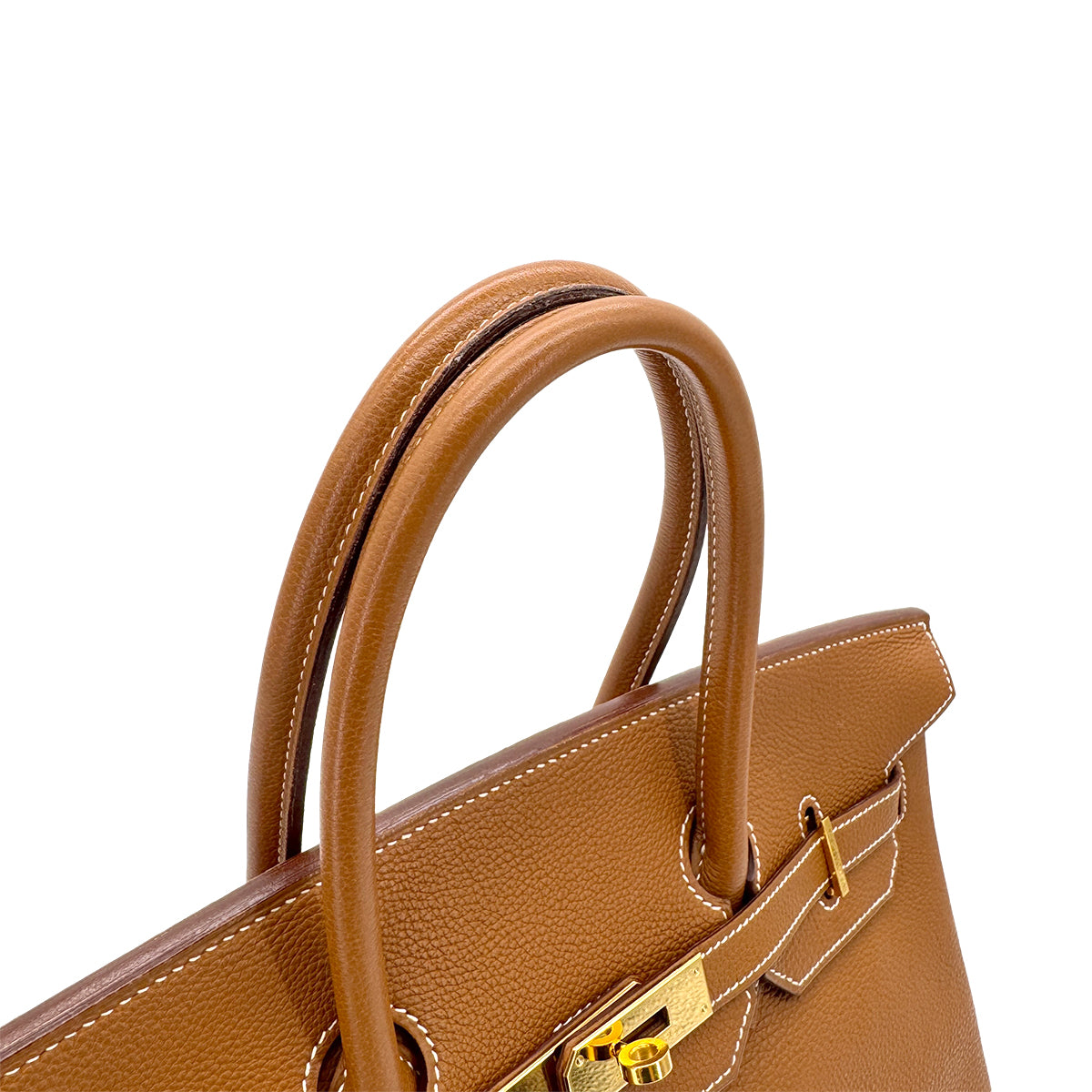 HERMES BIRKIN 35 GOLD TOGO HAND BAG □G GHW 90293295