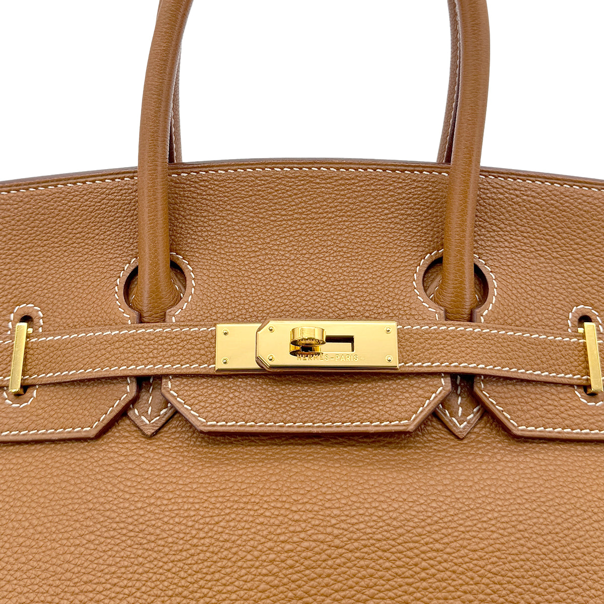 HERMES BIRKIN 35 GOLD TOGO HAND BAG □G GHW 90293295