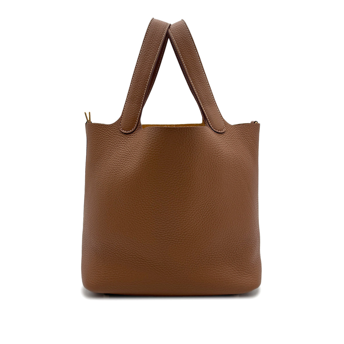 HERMES PICOTIN LOCK MM GOLD TAURILLON CLEMENCE HAND BAG B GHW 90293296