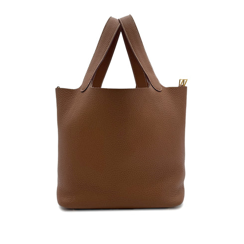 HERMES PICOTIN LOCK MM GOLD TAURILLON CLEMENCE HAND BAG B GHW 90293296 - PURPOSE
