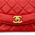 CHANEL VINTAGE DIANA SMALL CHAIN SHOULDER BAG RED LAMB SKIN 90293301 - PURPOSE