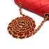 CHANEL VINTAGE DIANA SMALL CHAIN SHOULDER BAG RED LAMB SKIN 90293301 - PURPOSE
