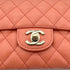 CHANEL VINTAGE EAST WEST CHAIN SHOULDER BAG ORANGE CAVIAR SKIN 90293302 - PURPOSE