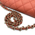 CHANEL VINTAGE EAST WEST CHAIN SHOULDER BAG ORANGE CAVIAR SKIN 90293302 - PURPOSE