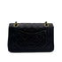 CHANEL VINTAGE CLASSIC FLAP SMALL CHAIN SHOULDER BAG BLACK LAMB SKIN 90293303 - PURPOSE
