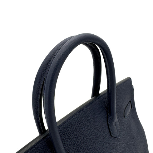 HERMES BIRKIN 30 BLUE NUIT TOGO HAND BAG D SHW 90293499 - PURPOSE