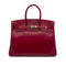 HERMES BIRKIN 35 GHILLIES RUBIS TADELAKT HAND BAG □Q GHW 90293501 - PURPOSE