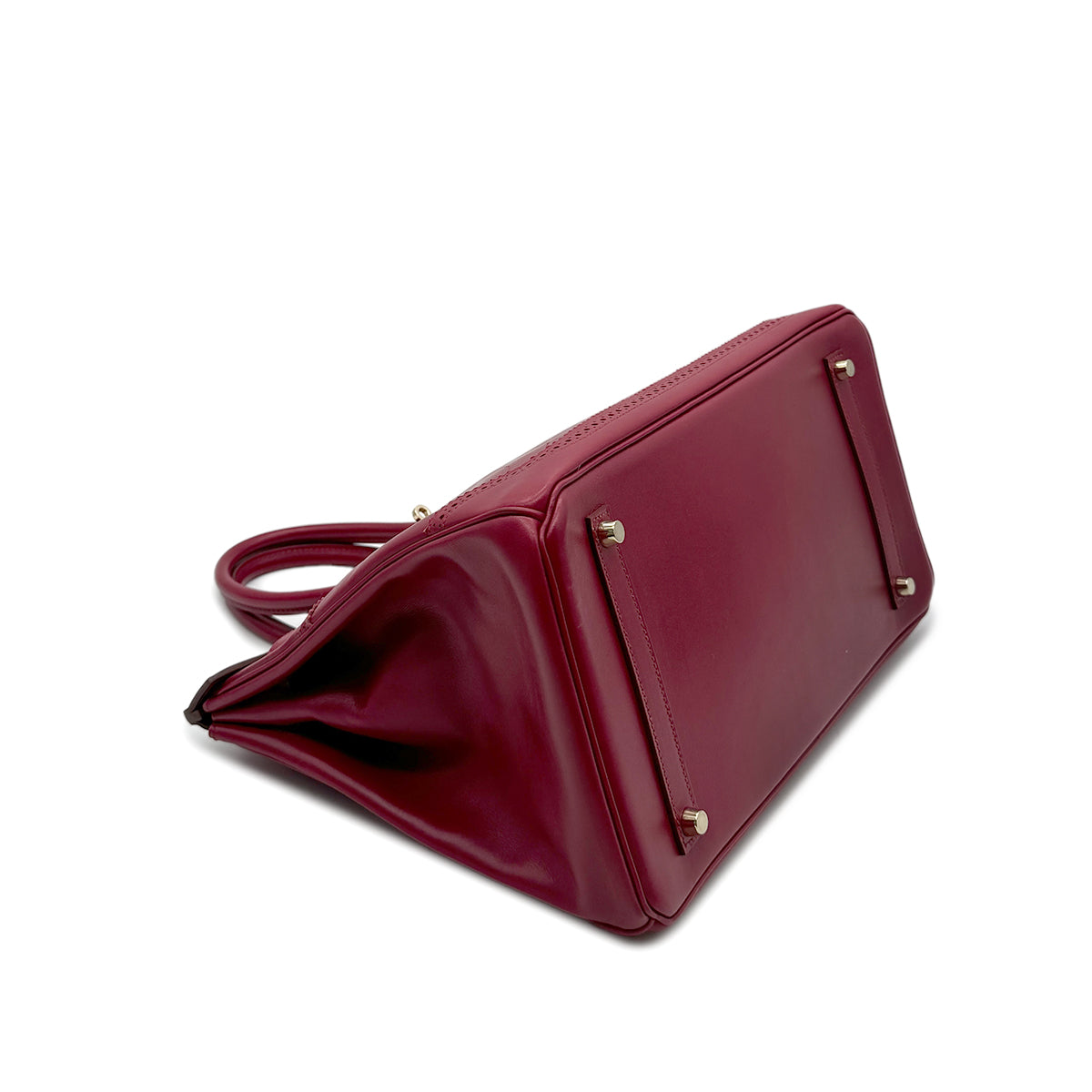 HERMES BIRKIN 35 GHILLIES RUBIS TADELAKT HAND BAG □Q GHW 90293501