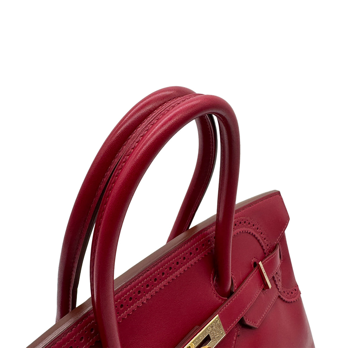 HERMES BIRKIN 35 GHILLIES RUBIS TADELAKT HAND BAG □Q GHW 90293501