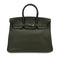 HERMES BIRKIN 35 VERT OLIVE TAURILLON CLEMENCE HAND BAG □E SHW 90293503 - PURPOSE