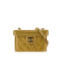 CHANEL VINTAGE CHAIN SHOULDER VANITY BAG GOLD LAMB SKIN 90293506 - PURPOSE