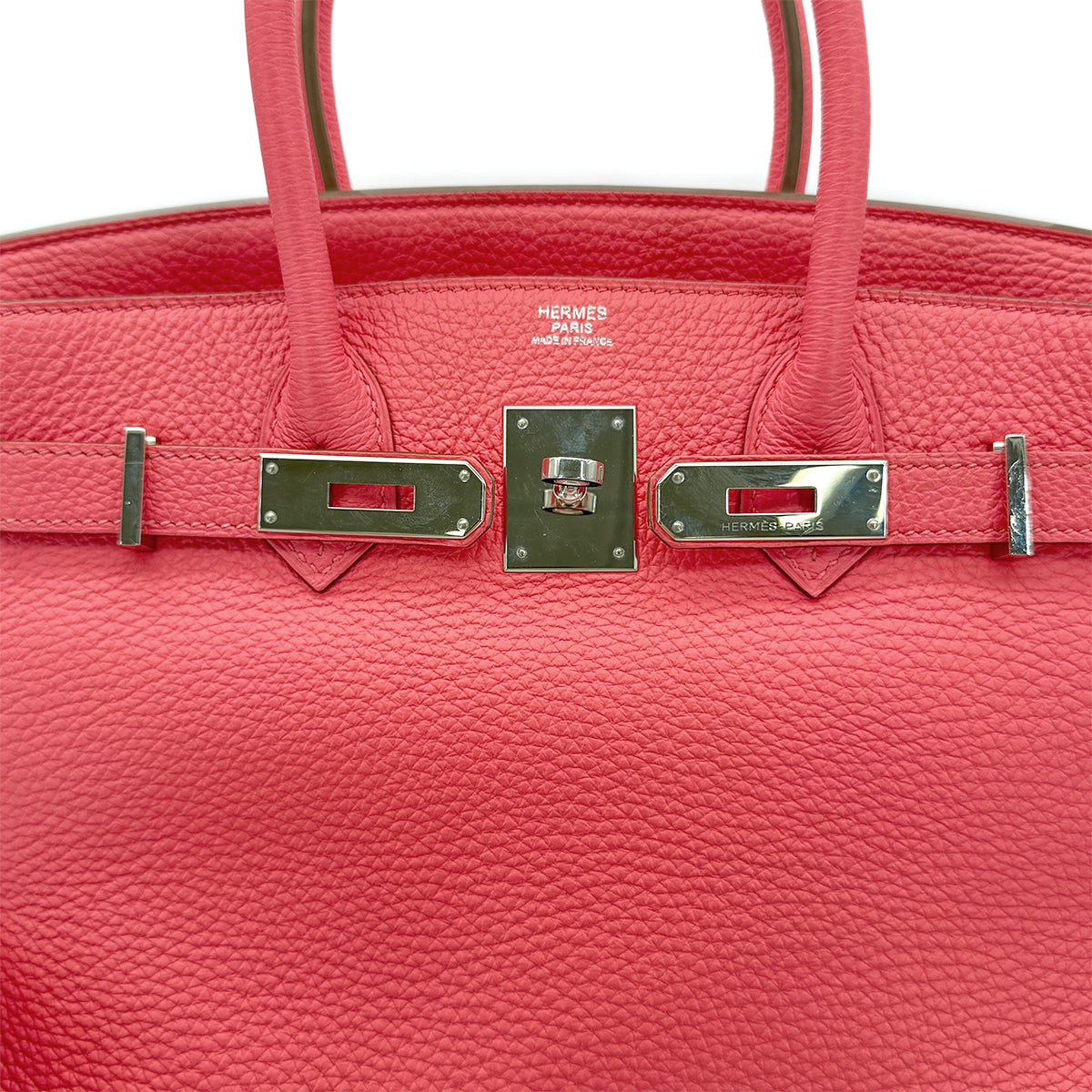 HERMES BIRKIN 30 ROSE LIPSTICK TOGO HAND BAG □Q SHW 90293510