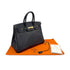 HERMES BIRKIN 35 BLACK ARDENNES HAND BAG □F GHW 90293511 - PURPOSE