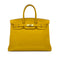 HERMES BIRKIN 35 JAUNE TAURILLON CLEMENCE HAND BAG □G GHW 90293516 - PURPOSE