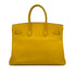 HERMES BIRKIN 35 JAUNE TAURILLON CLEMENCE HAND BAG □G GHW 90293516 - PURPOSE