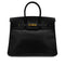 HERMES BIRKIN 35 BLACK ARDENNES HAND BAG □B GHW 90293521 - PURPOSE
