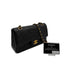 CHANEL VINTAGE CLASSIC FLAP SMALL CHAIN SHOULDER BAG BLACK LAMB SKIN 90293524 - PURPOSE