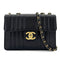 CHANEL VINTAGE MADEMOISELLE CHAIN SHOULDER BAG BLACK CAVIAR SKIN 90293534 - PURPOSE