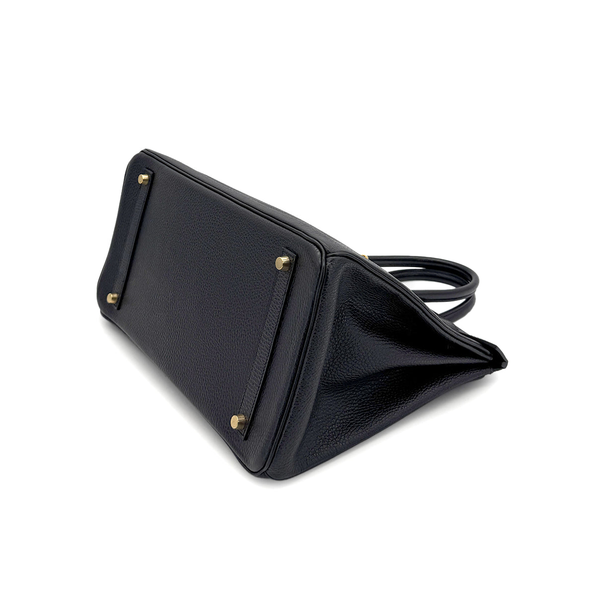 HERMES BIRKIN 35 BLACK VACHE LIEGE HAND BAG □B GHW 90293537
