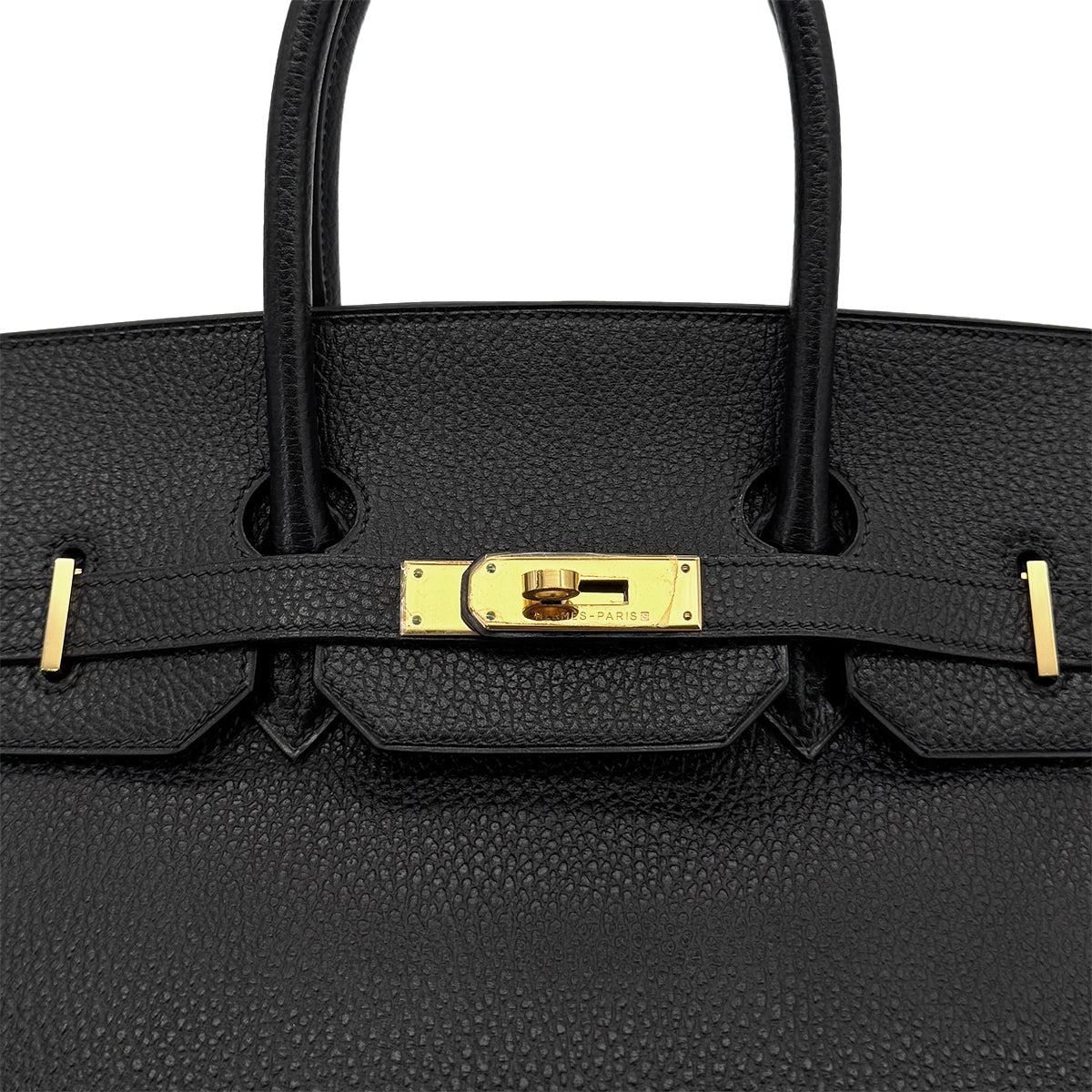 HERMES BIRKIN 35 BLACK VACHE LIEGE HAND BAG □B GHW 90293537