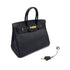 HERMES BIRKIN 35 BLACK VACHE LIEGE HAND BAG □B GHW 90293537 - PURPOSE